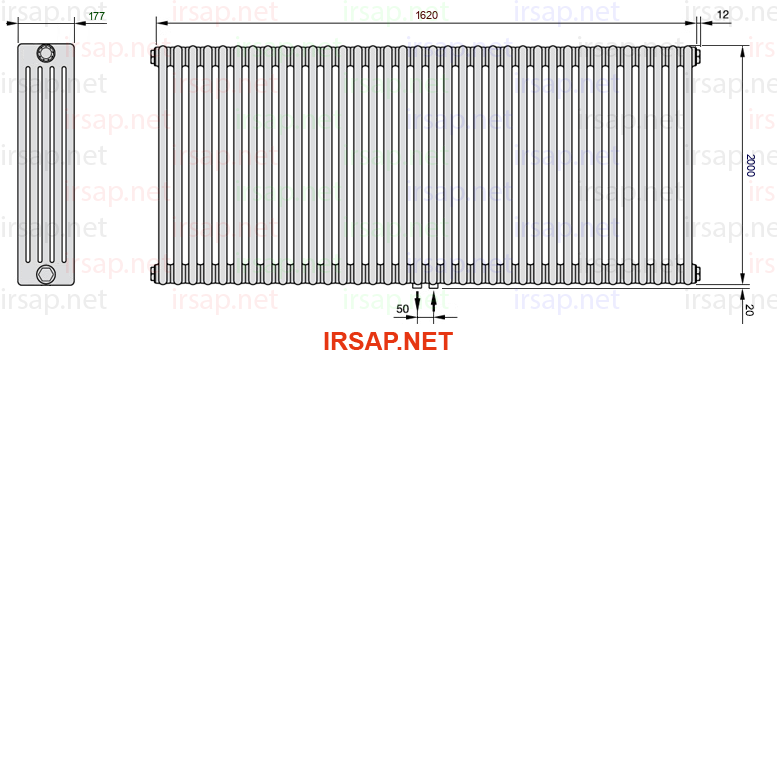 Радиатор IRSAP Tesi 52000/36 T50 CL 01